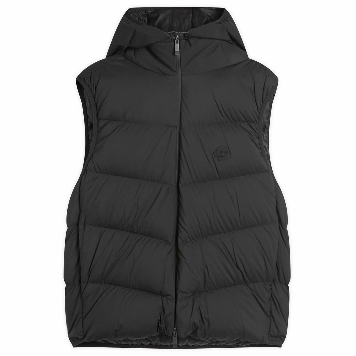 【関税込み】moncler MENELAO' VEST Moncler Men's Shiny Menelao Vest in Black Moncler