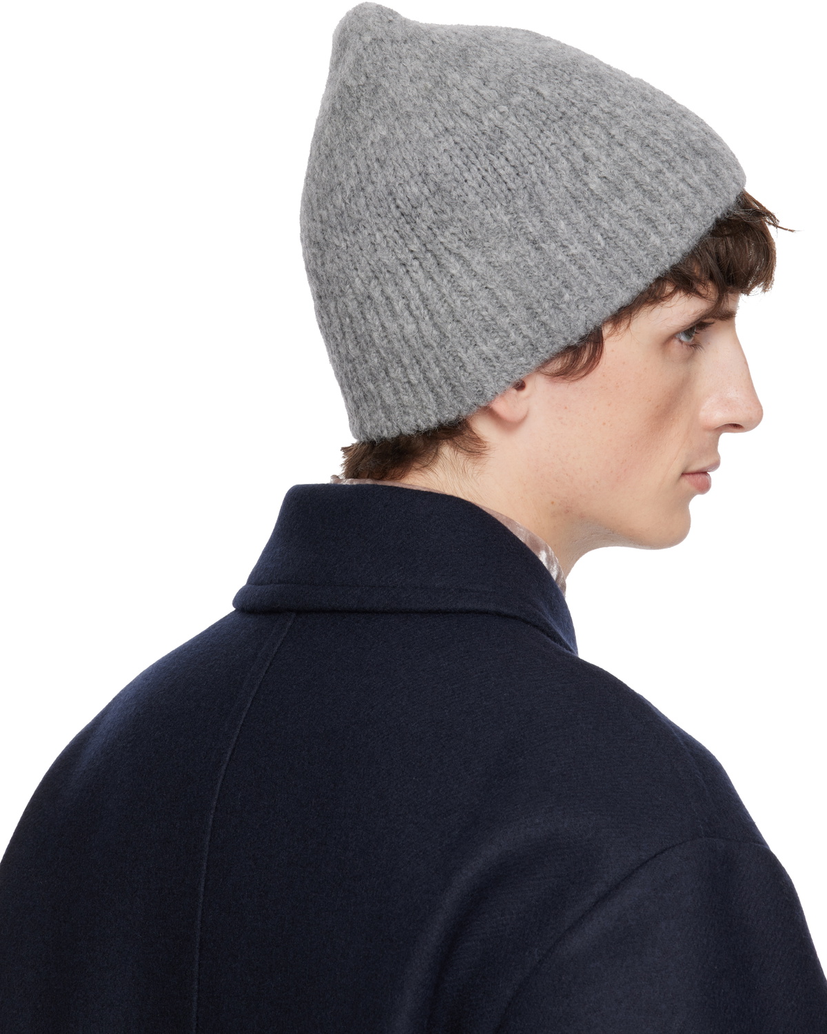 Dries Van Noten Gray Alpaca Blend Beanie