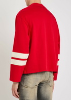 Amiri South Cali Appliquéd Cotton Football T-shirt White And Red