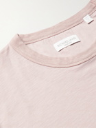 Richard James - Silk-Trimmed Slub Organic Cotton-Jersey T-Shirt - Pink