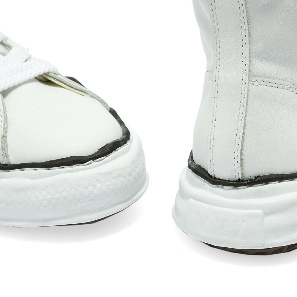 Maison MIHARA YASUHIRO Men's Original Sole Leather Hi-Top Sneakers in White