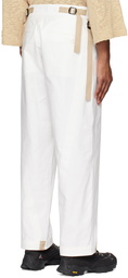 A. A. Spectrum White Blinders Trousers