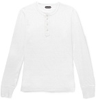 TOM FORD - Cotton-Jersey Henley T-Shirt - Men - White