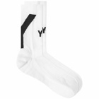 Y-3 Men's Sock Hi in White