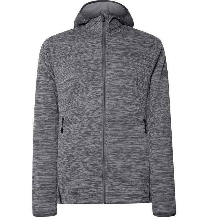 Photo: Adidas Sport - Freelift Space-Dyed Climaheat Zip-Up Hoodie - Gray