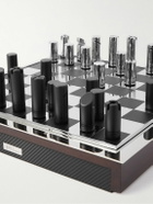 Ralph Lauren Home - Sutton Walnut, Carbon Fibre and Nickel Chess Set
