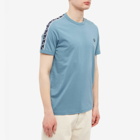 Fred Perry Men's Contrast Ringer T-Shirt in Ash Blue/Navy