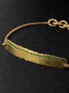 Elhanati - Mezuzah Gold Emerald Bracelet