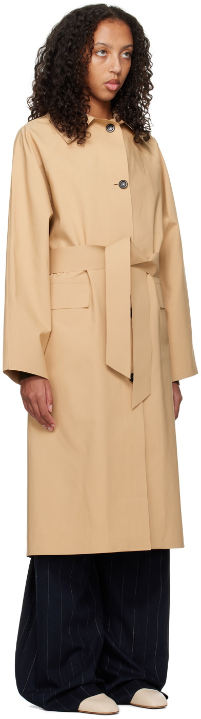 Trench Beige Folia Taille 38 - Occasion Très Bon état, Toile Coton Doublure Polyester