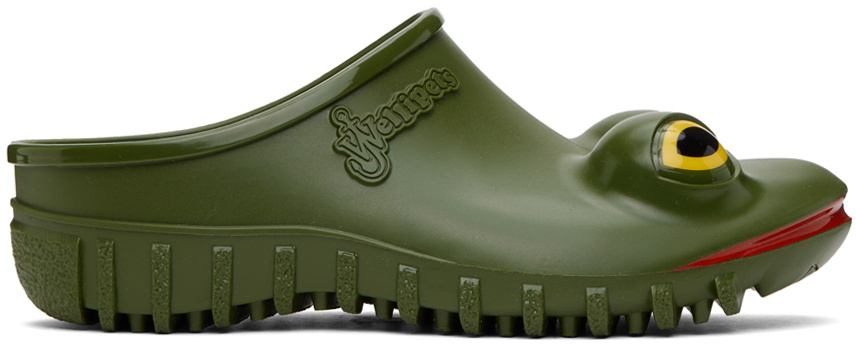 JW Anderson Green Wellipets Edition Frog Loafers JW Anderson