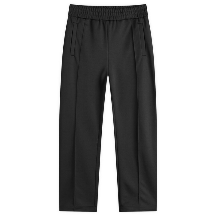 Photo: Palm Angels Men's Curved Logo Sweat Pants in Black