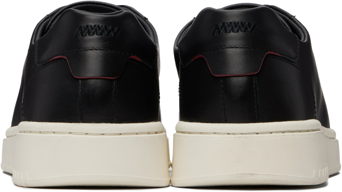 Hugo Black Logo Nappa Leather Sneakers