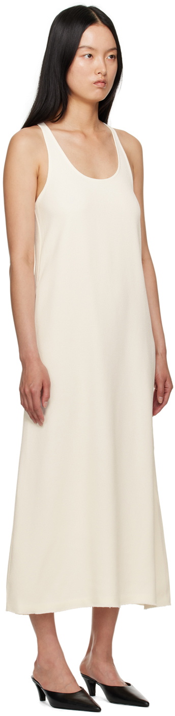 TOTEME Off-White Scoop Neck Maxi Dress Toteme