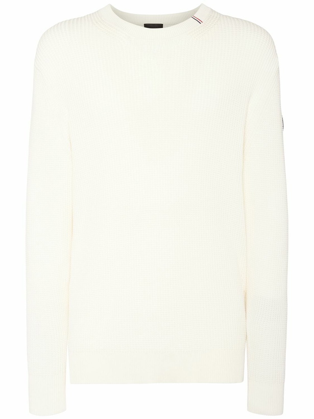 Photo: MONCLER Logo Cotton Crewneck Sweater