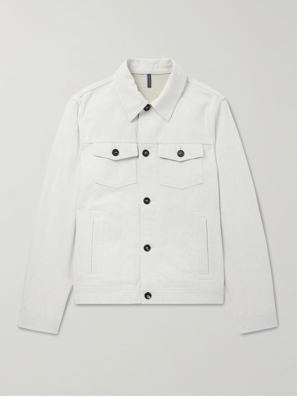 Slowear - Venezia 1951 Slim-Fit Cotton and Linen-Blend Twill Trucker Jacket - Neutrals