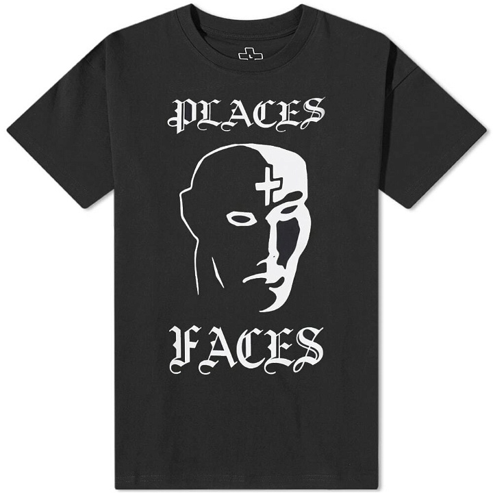 Photo: PLACES+FACES Men's Old English T-Shirt in Black