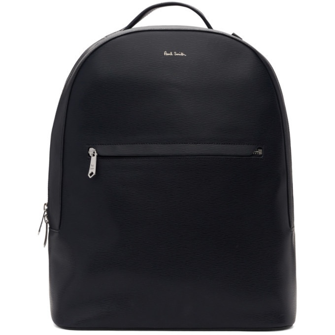 Photo: Paul Smith Navy Embossed Backpack