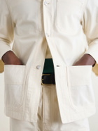 Drake's - Denim Overshirt - Neutrals