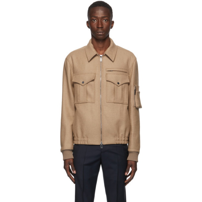 Photo: Valentino Beige Camel Aviator Jacket