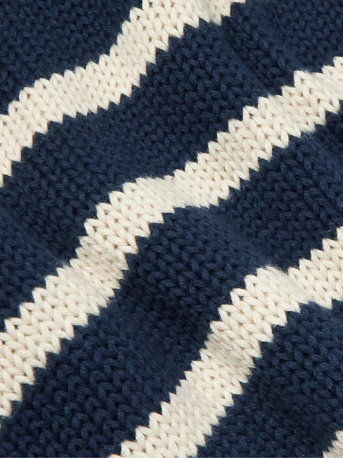 Onia - Striped Cotton Sweater - Blue Onia