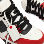 Off-White Men's Out Of Office Leather Sneakers in Red/Black