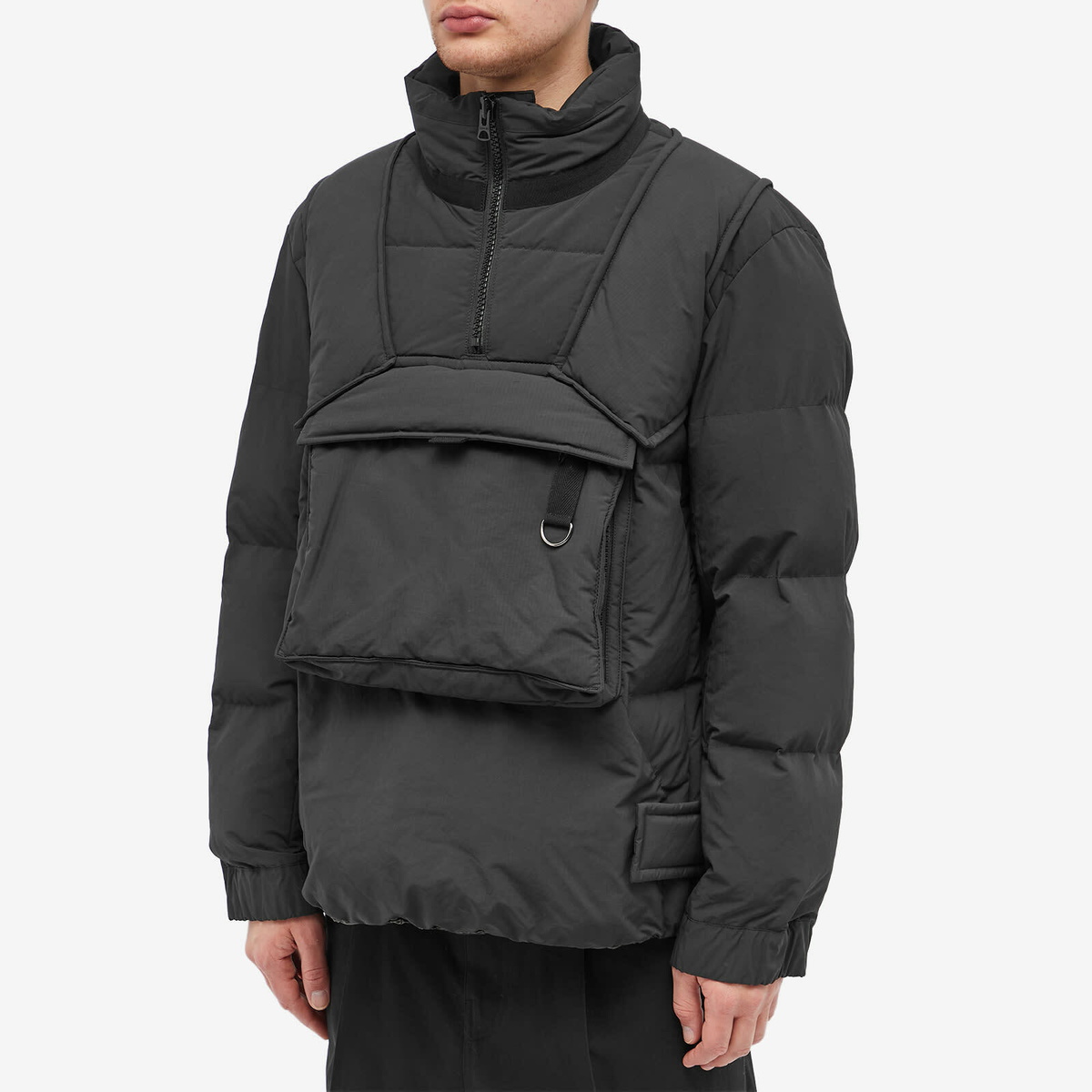 Sacai Men's Padded MA-1 Jacket in Black Sacai