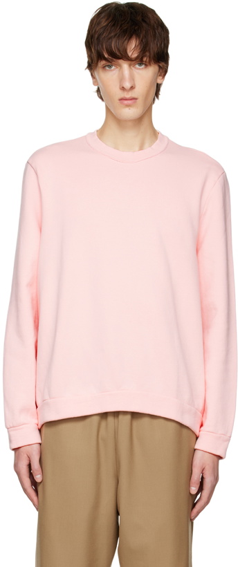 Photo: Camiel Fortgens Pink Raw Collar Sweater