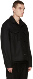 PS by Paul Smith Black Wool Overshirt