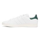 adidas Originals White and Green Stan Smith Sneakers