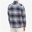Save Khaki Men's Flannel Weekend Standard Shirt in Navy Plaid