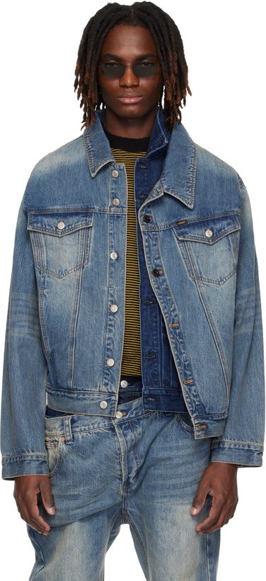Photo: Andersson Bell Blue Asymmetric Layered Denim Jacket