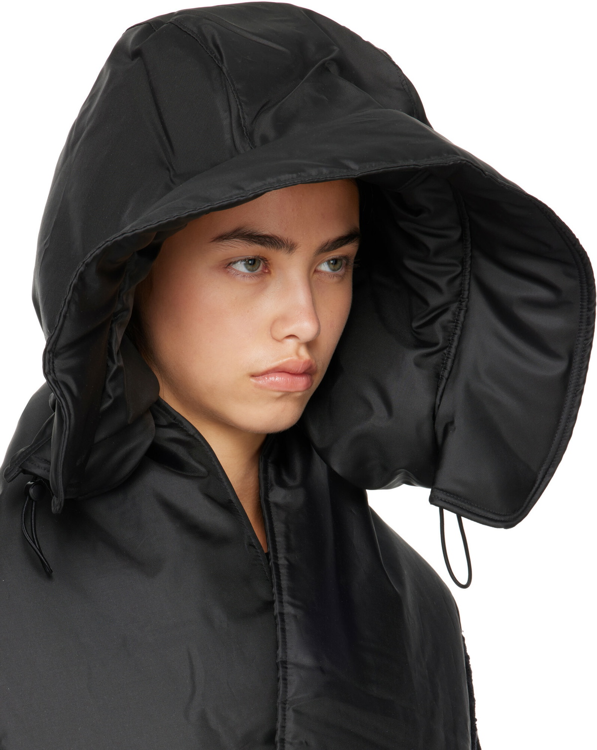 Y-3 Black Y-3 Padded Hooded Scarf