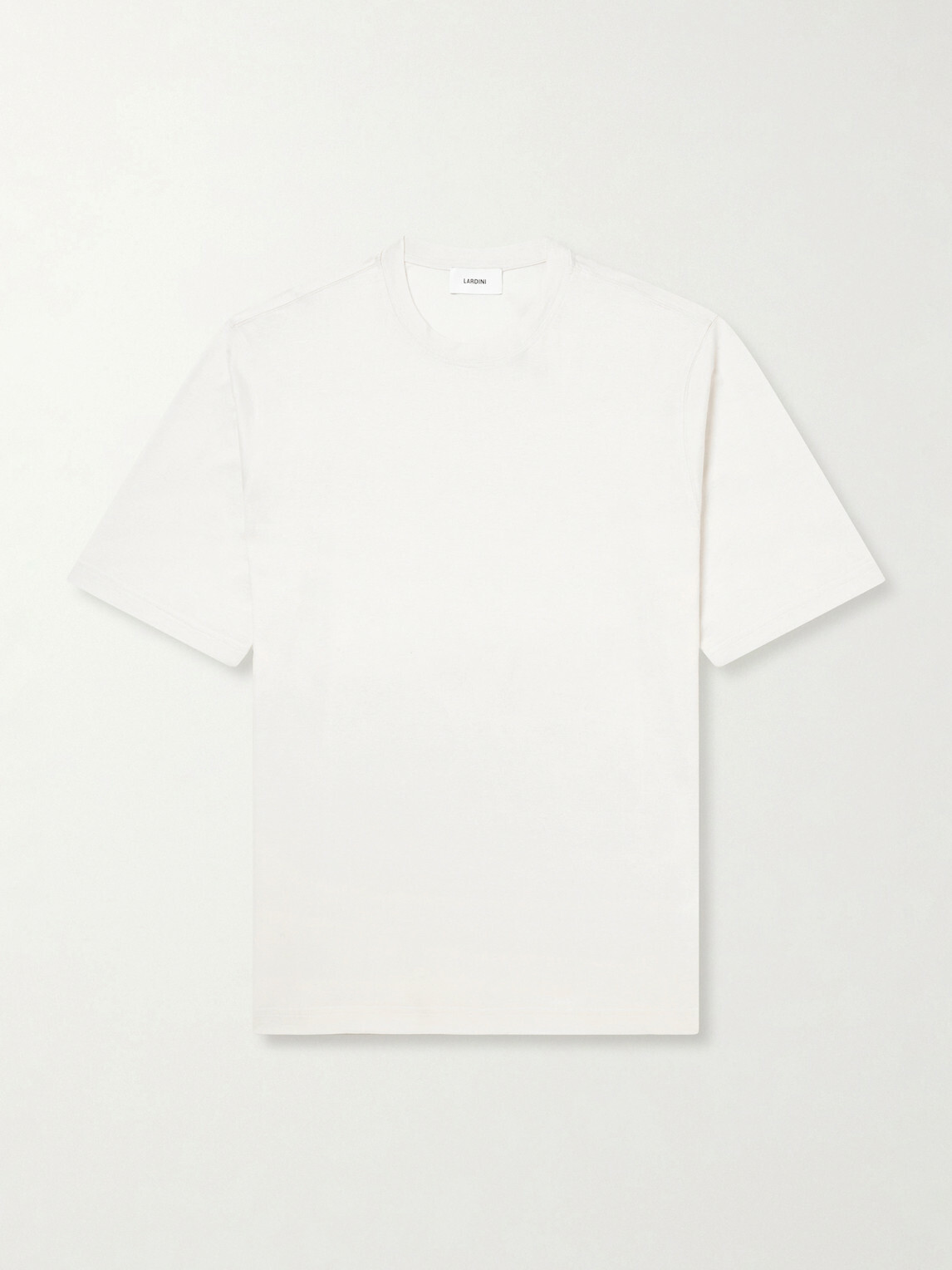 Lardini - Cotton and Silk-Blend Jersey T-Shirt - Neutrals