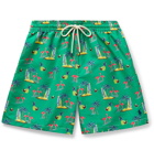 Polo Ralph Lauren - Traveler Mid-Length Printed Swim Shorts - Green