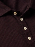 Massimo Alba - Cotton-Blend Polo Shirt - Burgundy