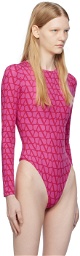 Valentino Pink Toile Iconographe Bodysuit