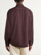 NN07 - Deon 5027 LENZING™ ECOVERO™ Twill Shirt - Brown