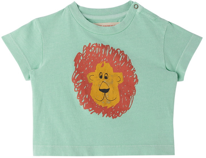 Photo: The Animals Observatory Baby Green Lion Rooster T-Shirt