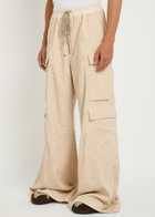 Rick Owens Cargobela Wide-leg Corduroy Cargo Trousers Cream