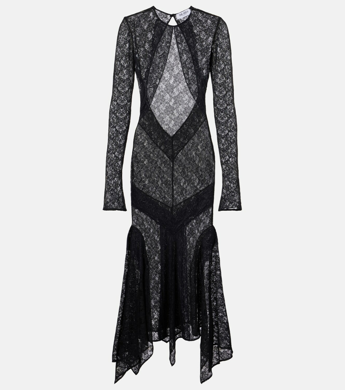 The Attico Floral lace cocktail dress