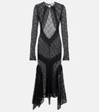 The Attico Floral lace cocktail dress