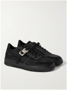1017 ALYX 9SM - Buckle-Embellished Satin Sneakers - Black