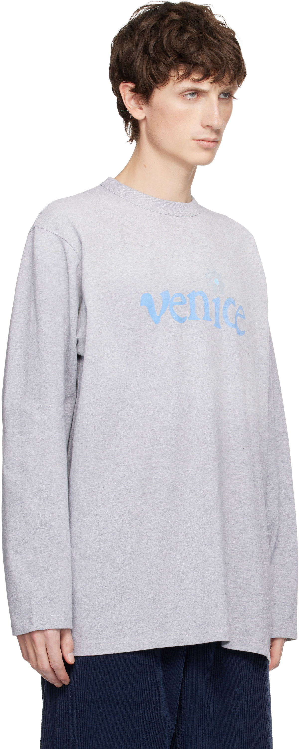 ERL Gray 'Venice' Long Sleeve T-shirt