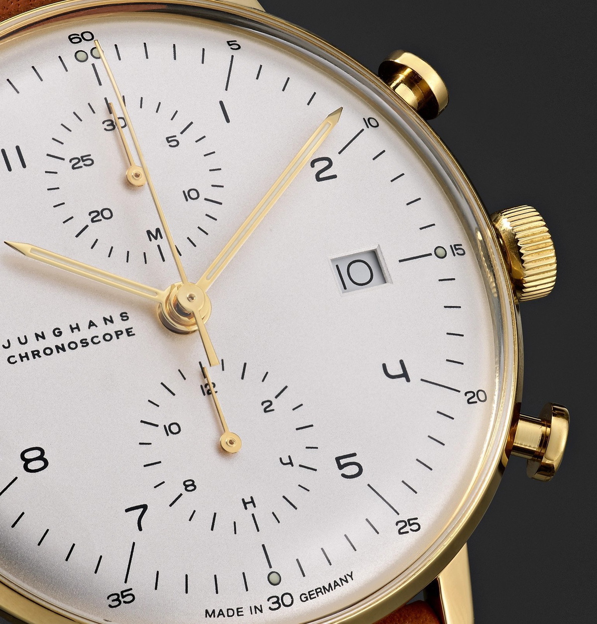 Junghans max bill outlet chronoscope gold