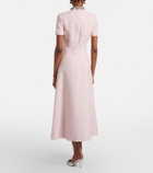 Valentino Crepe Couture embellished midi dress