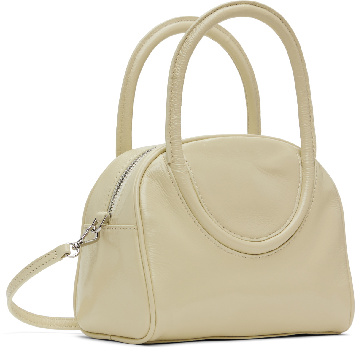 Staud Off-White Maude Mini Bowler Bag