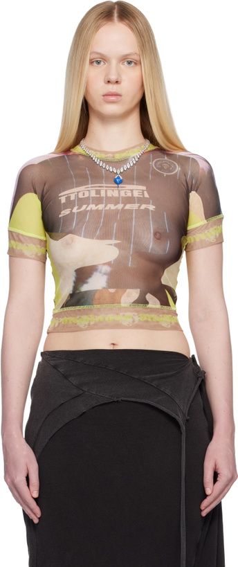 Photo: Ottolinger Multicolor Camo Mesh T-shirt