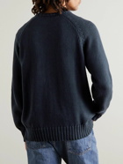 Officine Générale - Ray Ribbed Cotton Sweater - Blue