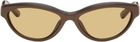 JACQUEMUS Brown 'The Curvo' Sunglasses