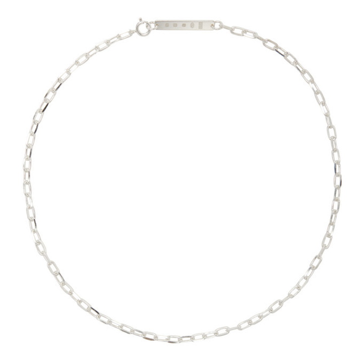 Photo: Chin Teo SSENSE Exclusive Silver Hallmark Chain Necklace